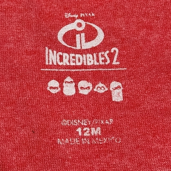 Disney Incredibles Toddler Short Sleeve T-shirt Size:12M - Picture 4 of 5